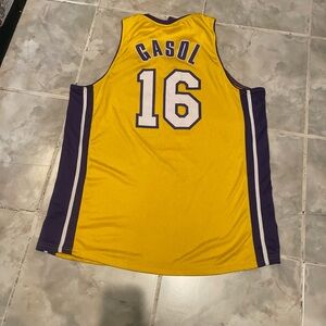 NBA Los Angeles Lakers Pau Gasol Jersey XL SGA Jersey Retirement Ceremony